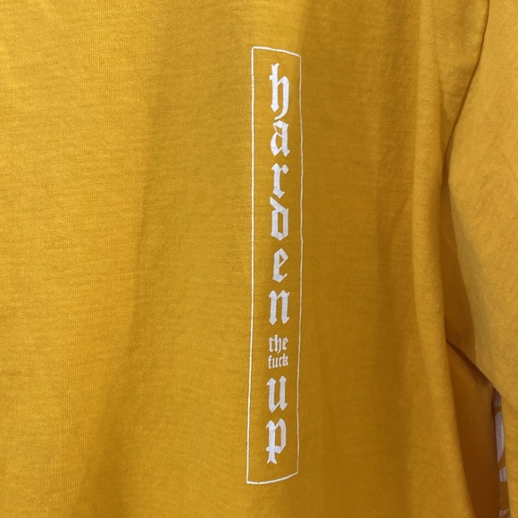 HTFU MENS MUSTARD YELLOW LONG SLEEVE TEE SIZE LARGE - Picture 4 of 12